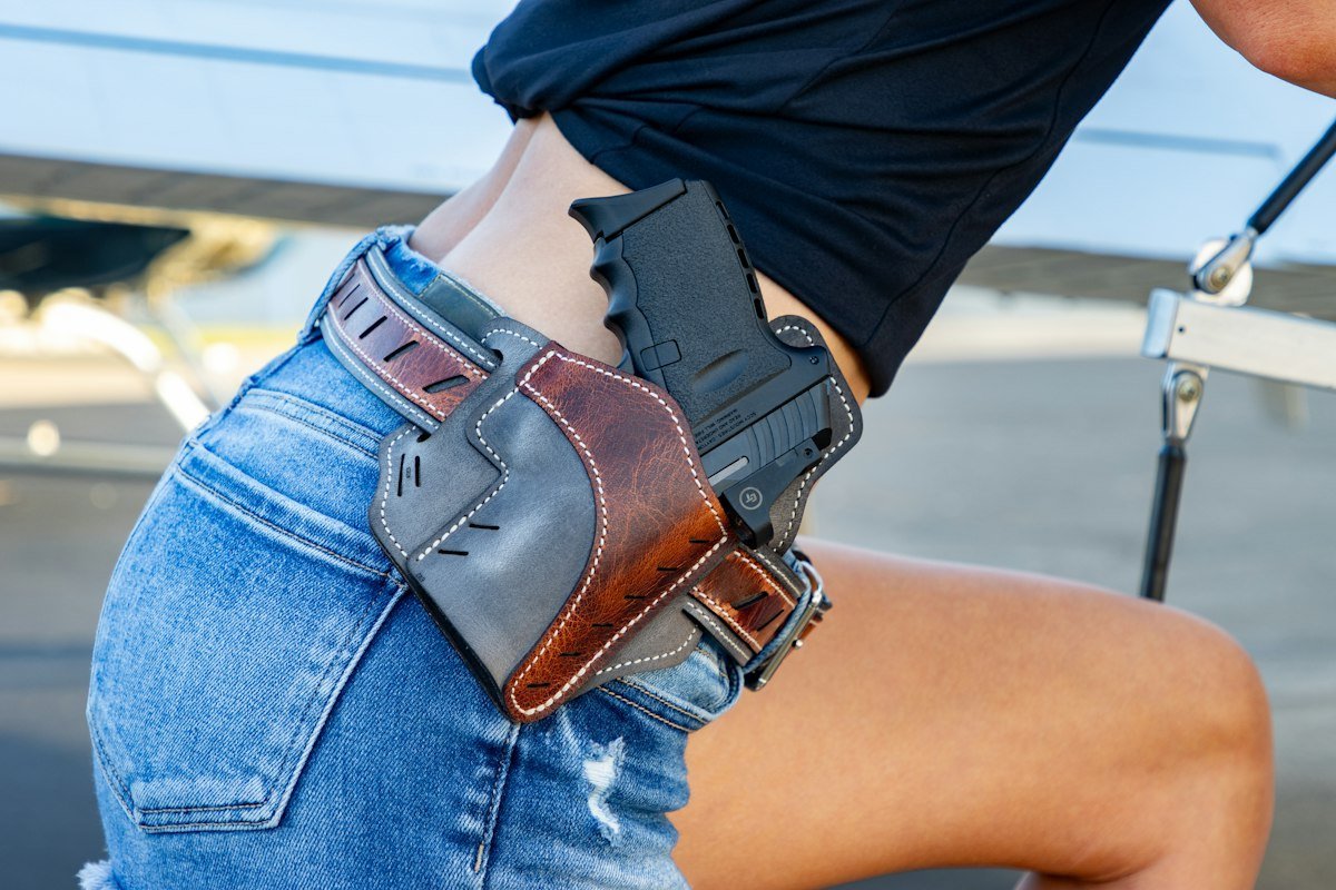 Concealed Carry Firearm in IWB Holster for California CCW Permit Training