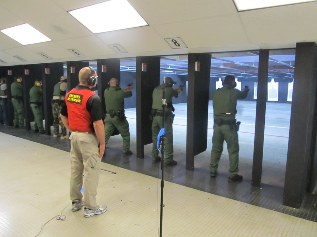 Law Enforcement and CCW Live Fire Qualification at Indoor Firing Range